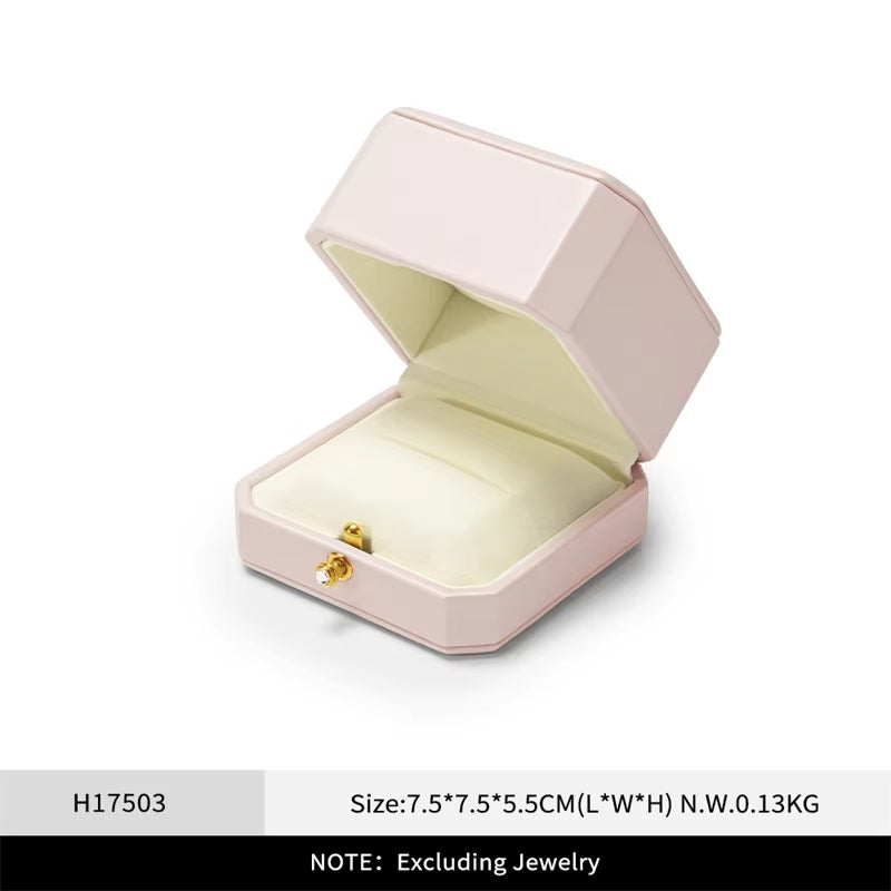 Oirlv Jewelry Ring Box Single/Double Ring Jewelry Organizer Ring Packaging Box：H175
