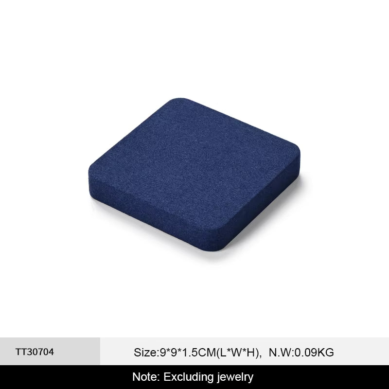 Oirlv Blue Jewelry Display Prop Microfiber Jewelry Display : TT307