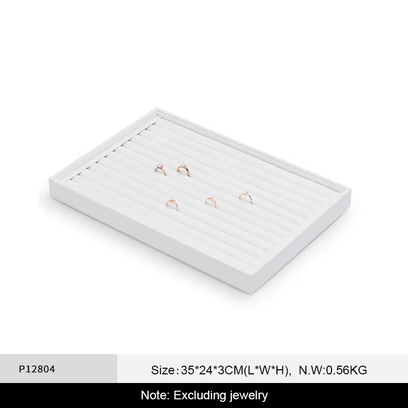 Oirlv Jewelry Tray Leather Necklace Display ：P128-P131