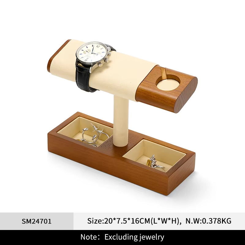 Oirlv Wooden Watch Charging Base Jewelry Stand Wristwatch Stand :SM246-247