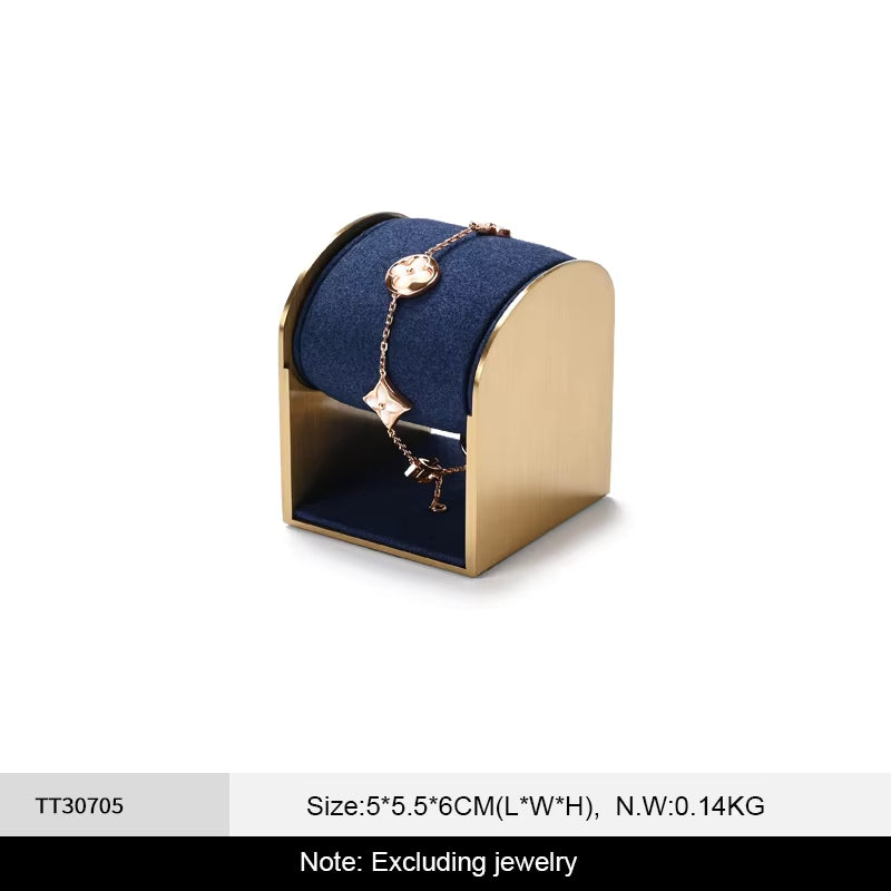 Oirlv Blue Jewelry Display Prop Microfiber Jewelry Display : TT307