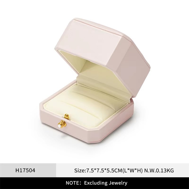 Oirlv Jewelry Ring Box Single/Double Ring Jewelry Organizer Ring Packaging Box：H175