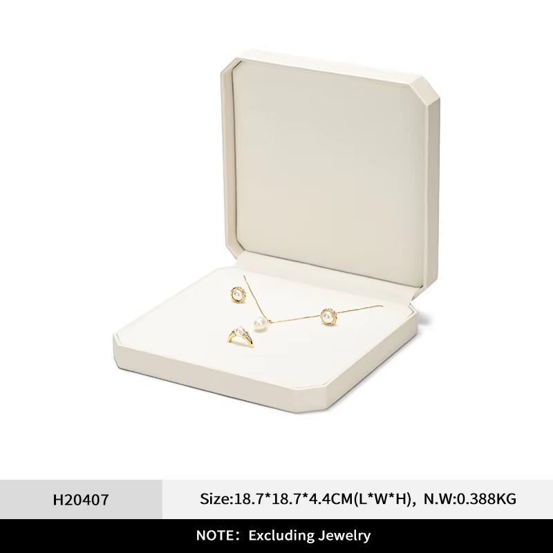 Oirlv Leather Ring Box Wedding Jewelry Box Earring Bracelet Necklace Box Gift:H204