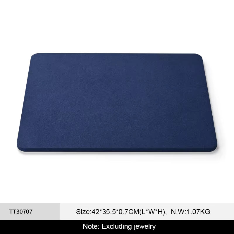 Oirlv Blue Jewelry Display Prop Microfiber Jewelry Display : TT307