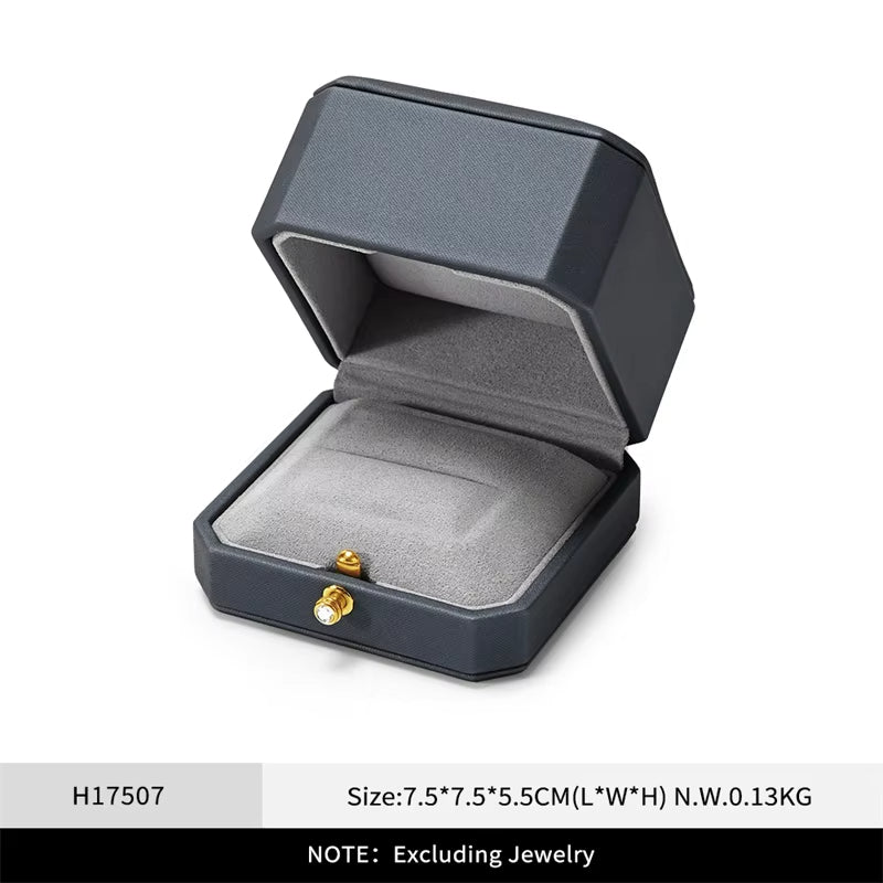Oirlv Jewelry Ring Box Single/Double Ring Jewelry Organizer Ring Packaging Box：H175