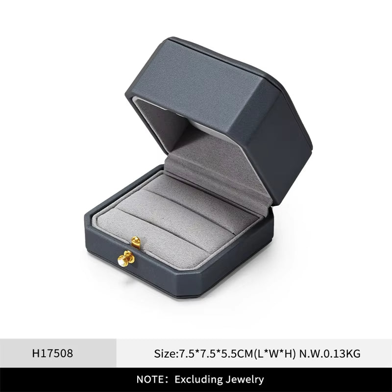 Oirlv Jewelry Ring Box Single/Double Ring Jewelry Organizer Ring Packaging Box：H175