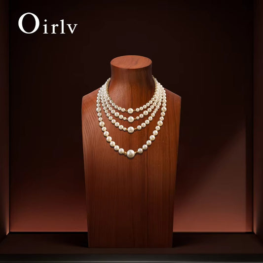 High quality log color wooden jewelry bust:SM238