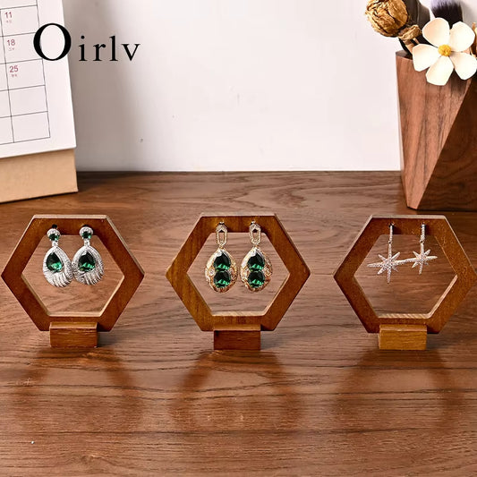 Oirlv Wooden Earring Stand Display Stand ：SM224