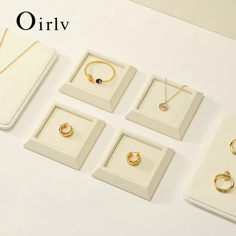 Oirlv Microfiber Jewelry Display Tray ：J010