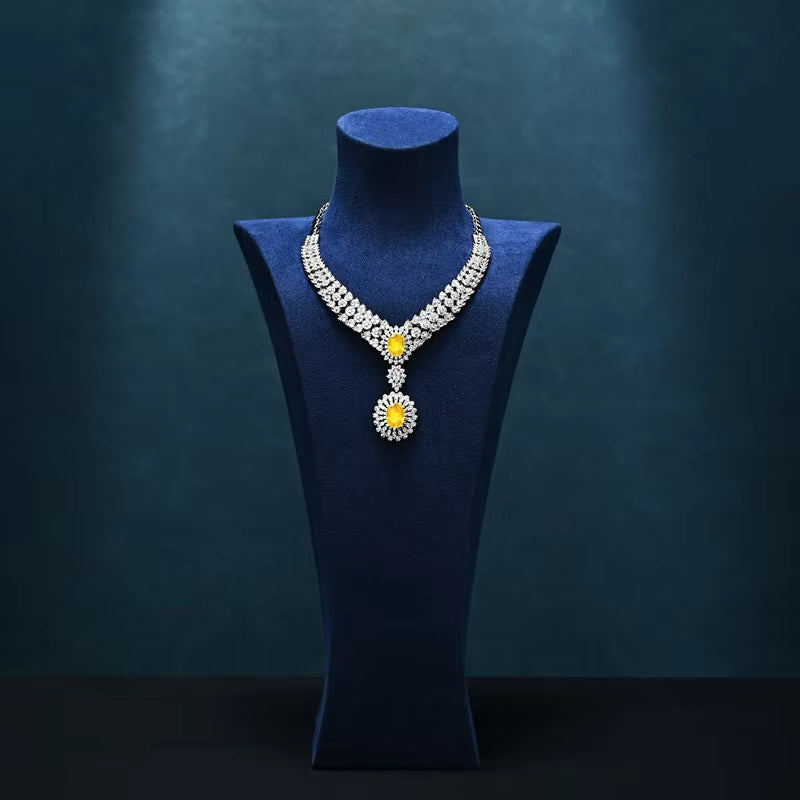 Oirlv High End Necklace Display Stand Portrait Mannequin Jewelry Counter