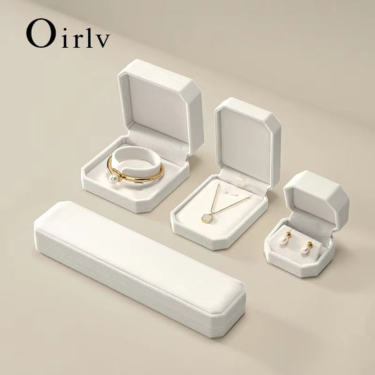Oirlv Velvet Ring Box Wedding Jewelry Box : H203