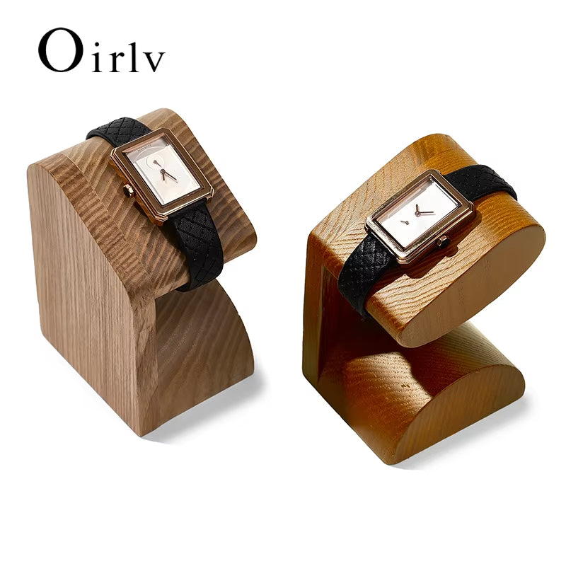 Oirlv Wooden Jewelry Organizer Bracelet Watch Display Stand :SM221