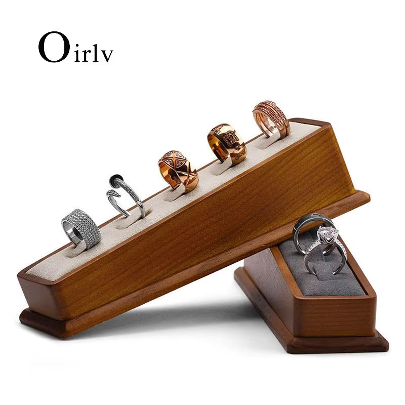 Wooden finger ring display stand set SM105