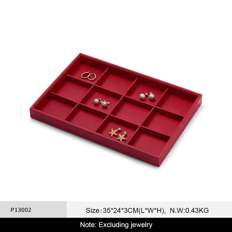 Oirlv Jewelry Tray Leather Necklace Display ：P128-P131