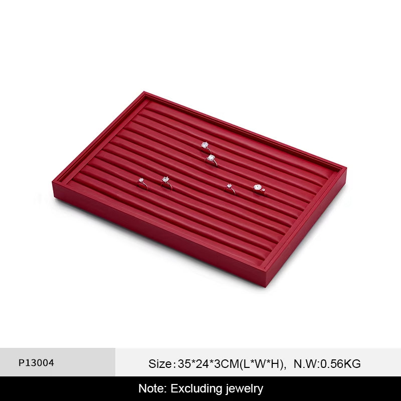 Oirlv Jewelry Tray Leather Necklace Display ：P128-P131