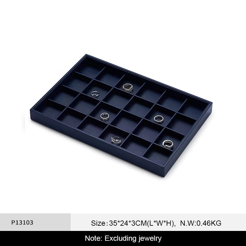 Oirlv Jewelry Tray Leather Necklace Display ：P128-P131