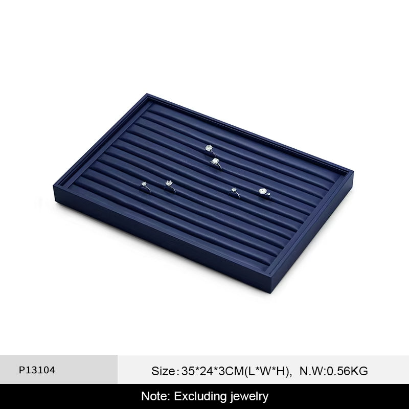 Oirlv Jewelry Tray Leather Necklace Display ：P128-P131