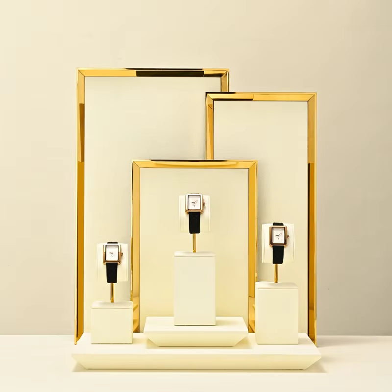 Oirlv Watch Display Stand Watch Counter Microfiber Watch Display