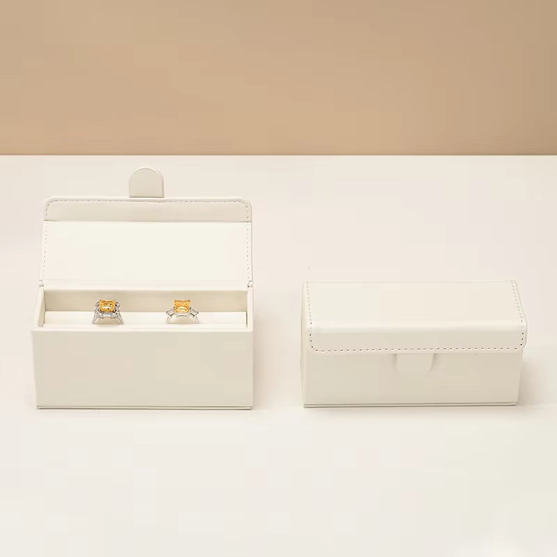 Oirlv Jewelry Ring Box Wedding Proposal Pair Ring Box : H176
