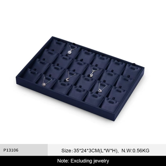 Oirlv Jewelry Tray Leather Necklace Display ：P128-P131