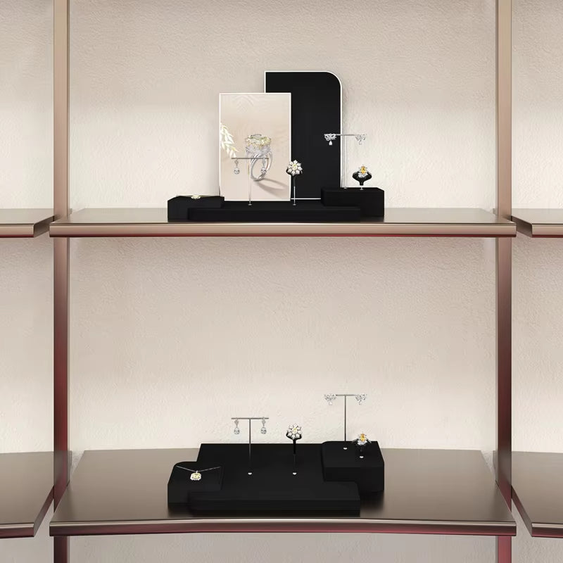 Oirlv Black Jewelry Display Prop Ring Earring Stand :TT442