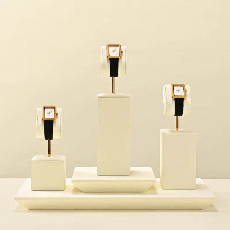 Oirlv Watch Display Stand Watch Counter Microfiber Watch Display