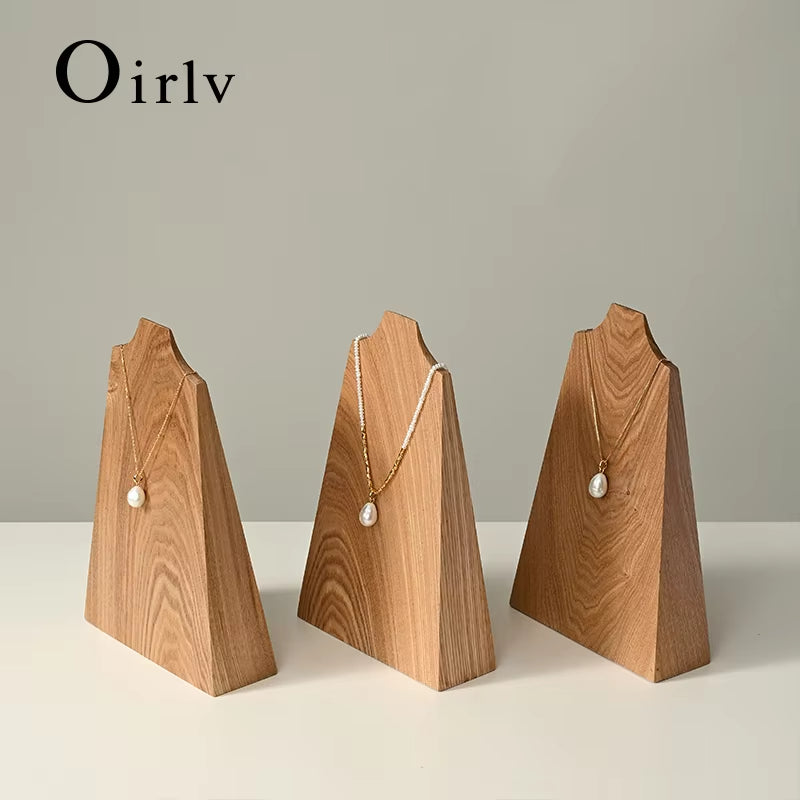 Luxury Original Wood Necklace Bust Display Stand SM241