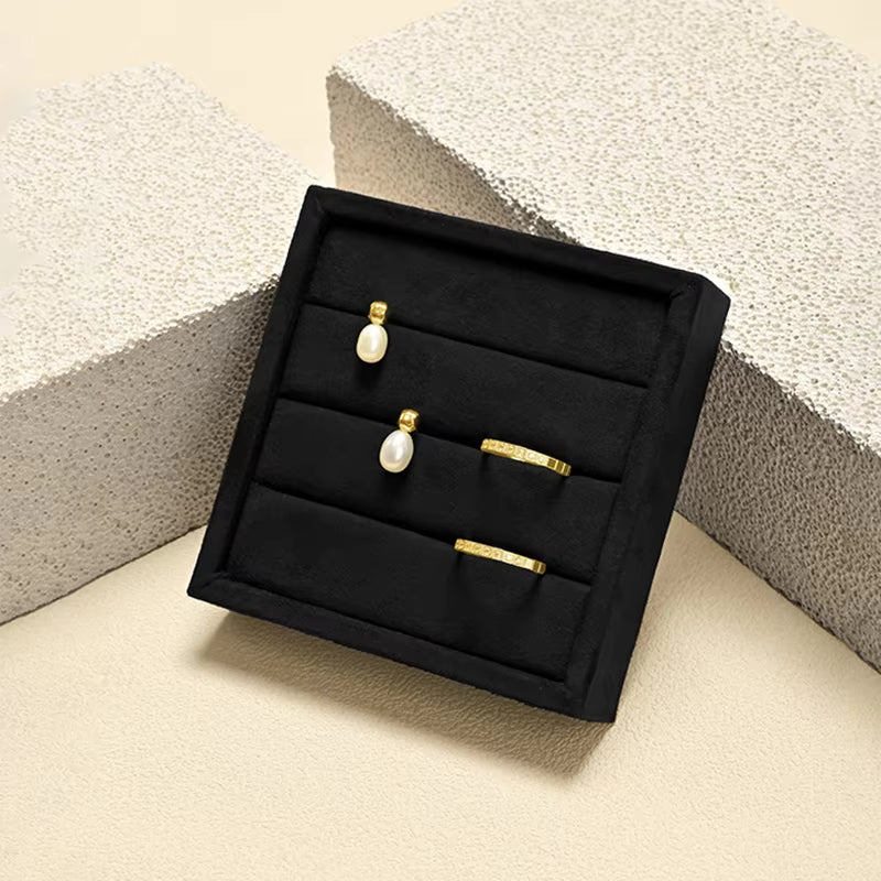 Oirlv 3 Slots Ring Tray Small Ring Organizer Earring Trays ：P184
