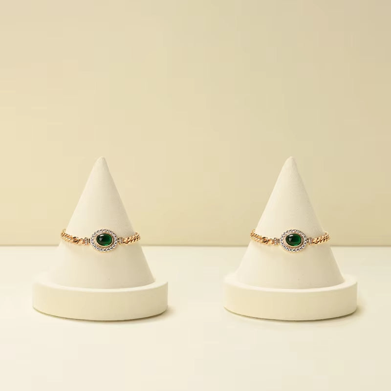 Oirlv Cone Bracelet Display Stand Rings Jewelry Display:J008