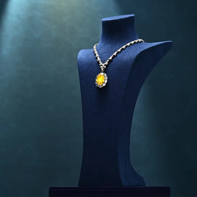 Oirlv High End Necklace Display Stand Portrait Mannequin Jewelry Counter