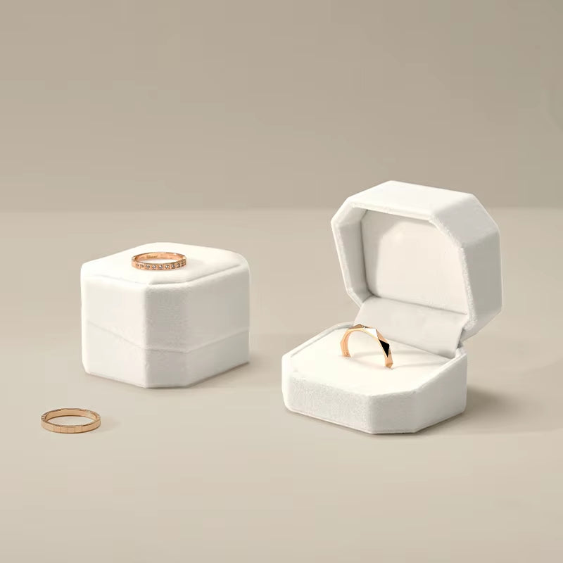 Oirlv Velvet Ring Box Wedding Jewelry Box : H203