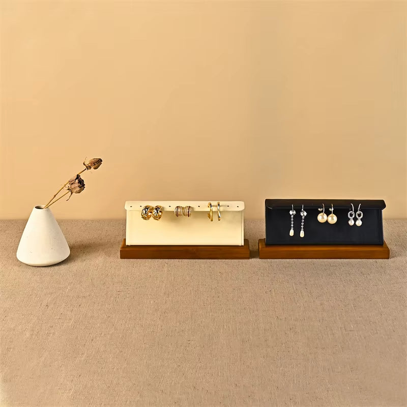 Oirlv Wooden Earring Display Stand Jewelry Showcase Display Holder :SM233