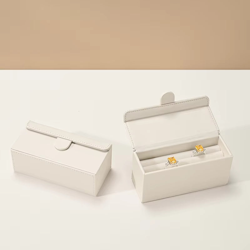 Oirlv Jewelry Ring Box Wedding Proposal Pair Ring Box : H176