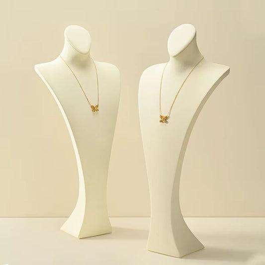 Oirlv Necklace Jewelry Display Props Chest Portrait Jewelry Diamond Necklace Display:RX117