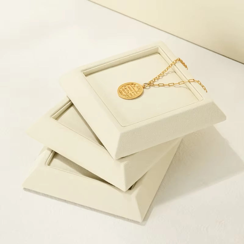Oirlv Microfiber Jewelry Display Tray ：J010