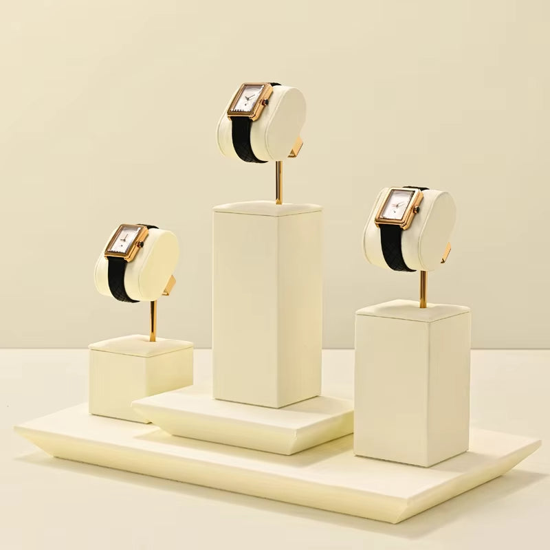 Oirlv Watch Display Stand Watch Counter Microfiber Watch Display