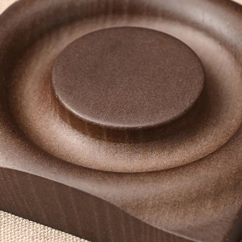 Oirlv Solid Wood Bracelet Display Tray Walnut Wood Color Bracelet Tray:SM242