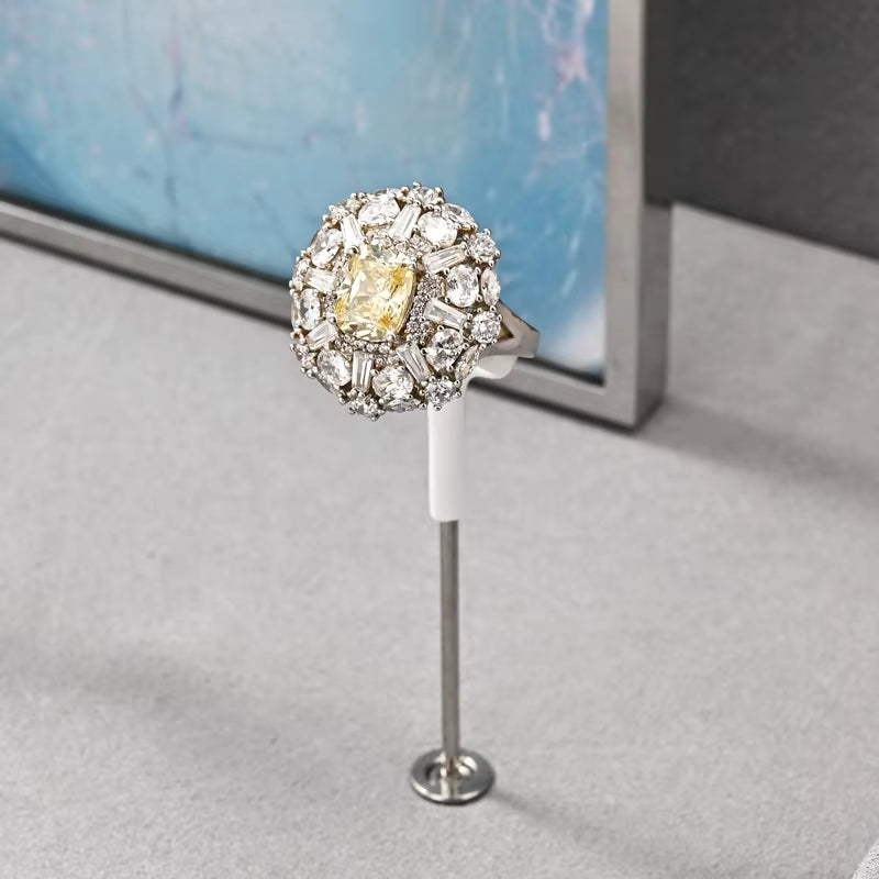 Oirlv Gray Jewelry Display Props Ring Earring Jewelry Display Stand:TT445