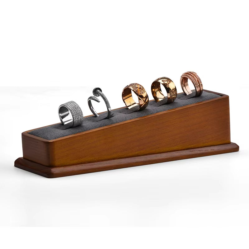 Wooden finger ring display stand set SM105