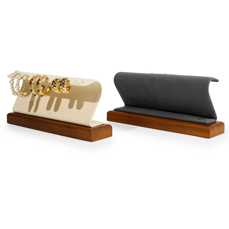 Oirlv Wooden Earring Display Stand Jewelry Showcase Display Holder :SM233