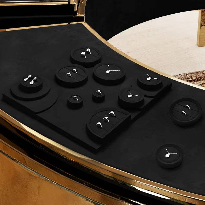High quality Black Microfiber Jewelry display set : TT542
