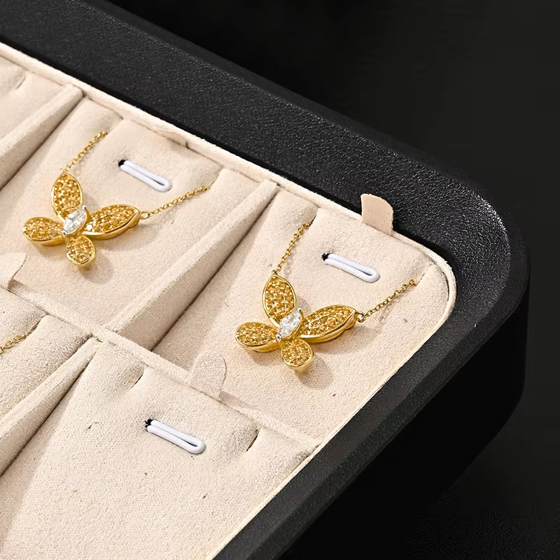 Oirlv Leather Jewelry Tray Jewelry Display PropsVelvet Jewelry：P216-P217