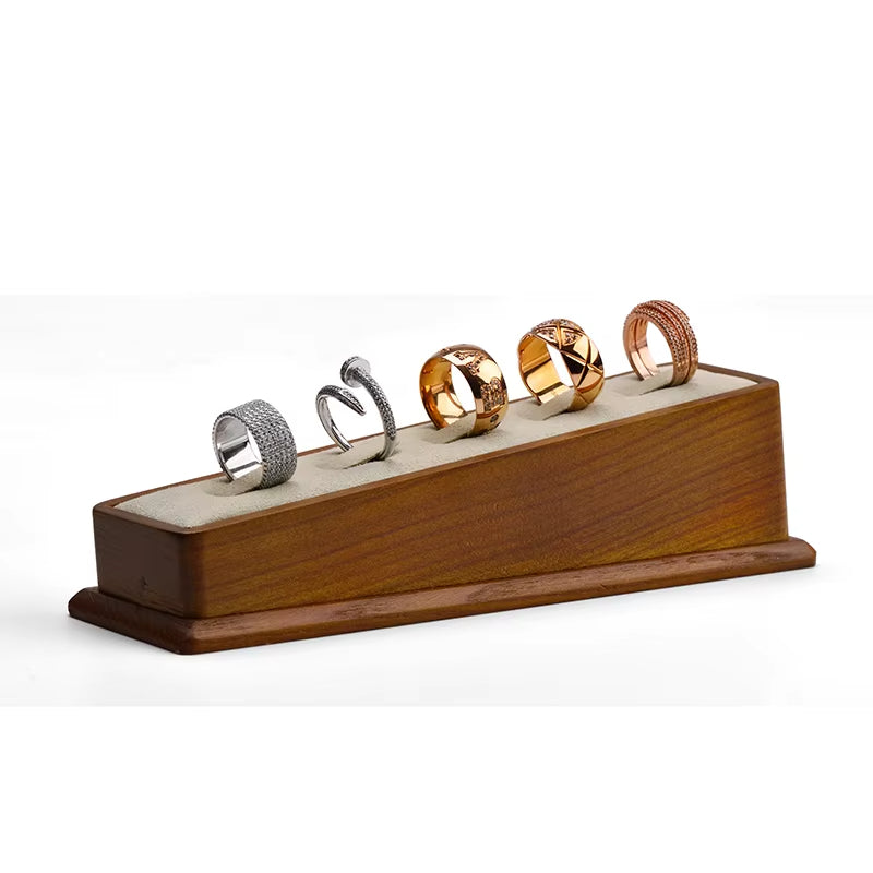 Wooden finger ring display stand set SM105