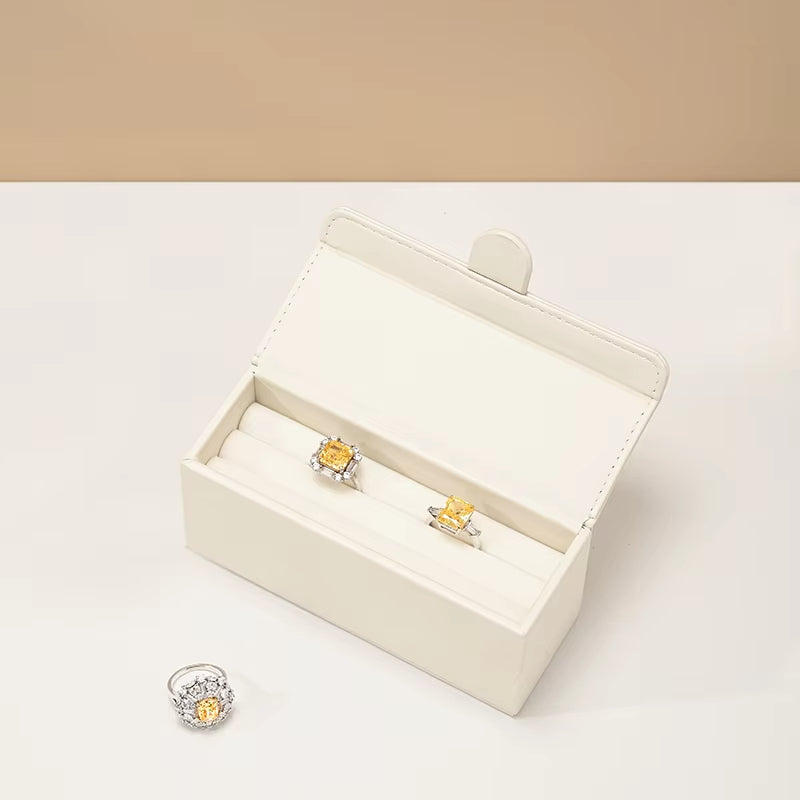 Oirlv Jewelry Ring Box Wedding Proposal Pair Ring Box : H176