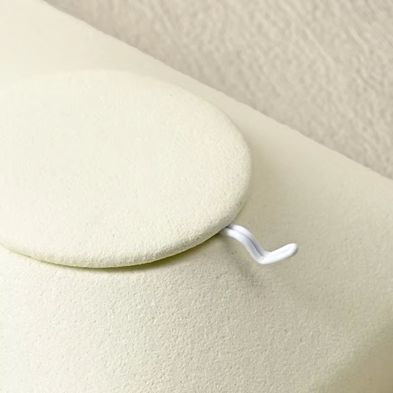 Oirlv Beige Jewelry Display Props Microfiber Jewelry Organizer Ring Necklace Watch Display Stand