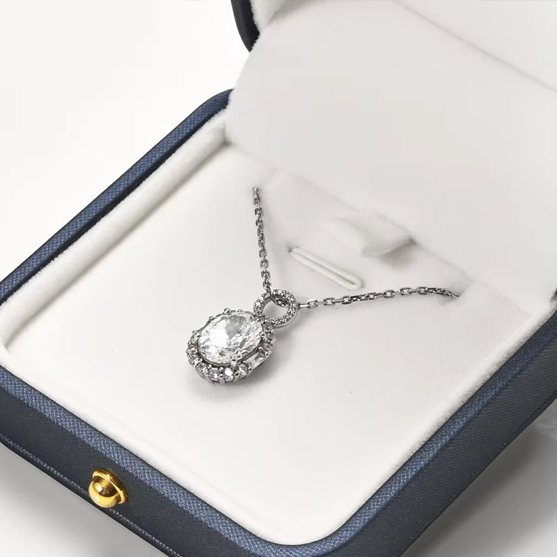 Steel Blue PU Leather Bracelet Chain Box H069