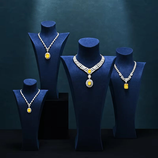 Oirlv High End Necklace Display Stand Portrait Mannequin Jewelry Counter