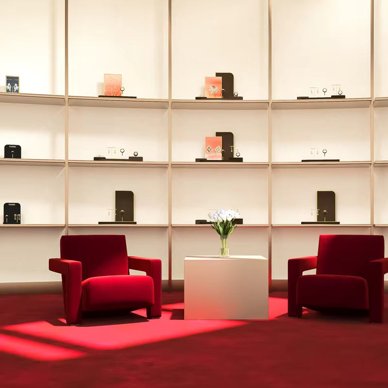 Oirlv Brown Jewelry Display Prop Shop Ring Earring Stand：TT444