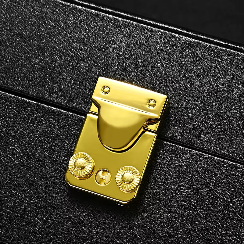 Oirlv PU Leather Watch Box Wrist Watch Organizer Display Box : H182