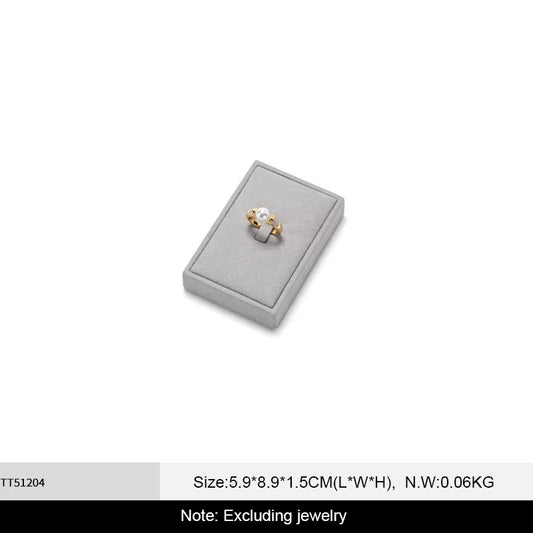 Oirlv Microfiber Jewelry Display Props Gray Jewelry Organizer Stand:TT512